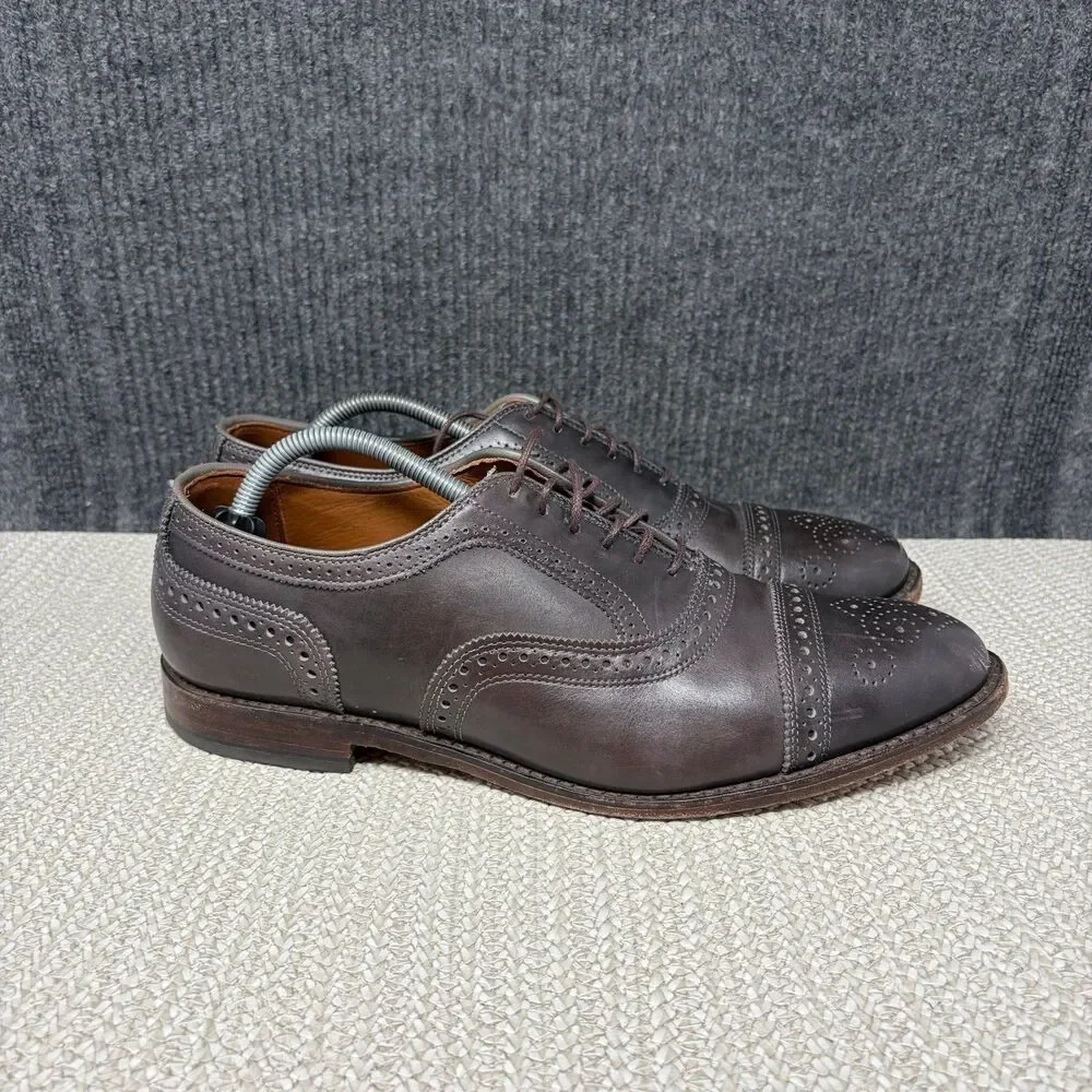 Allen Edmonds Strand Strand Cap Toe Oxfords Brown Leather Bench Welt Men’s 11 D